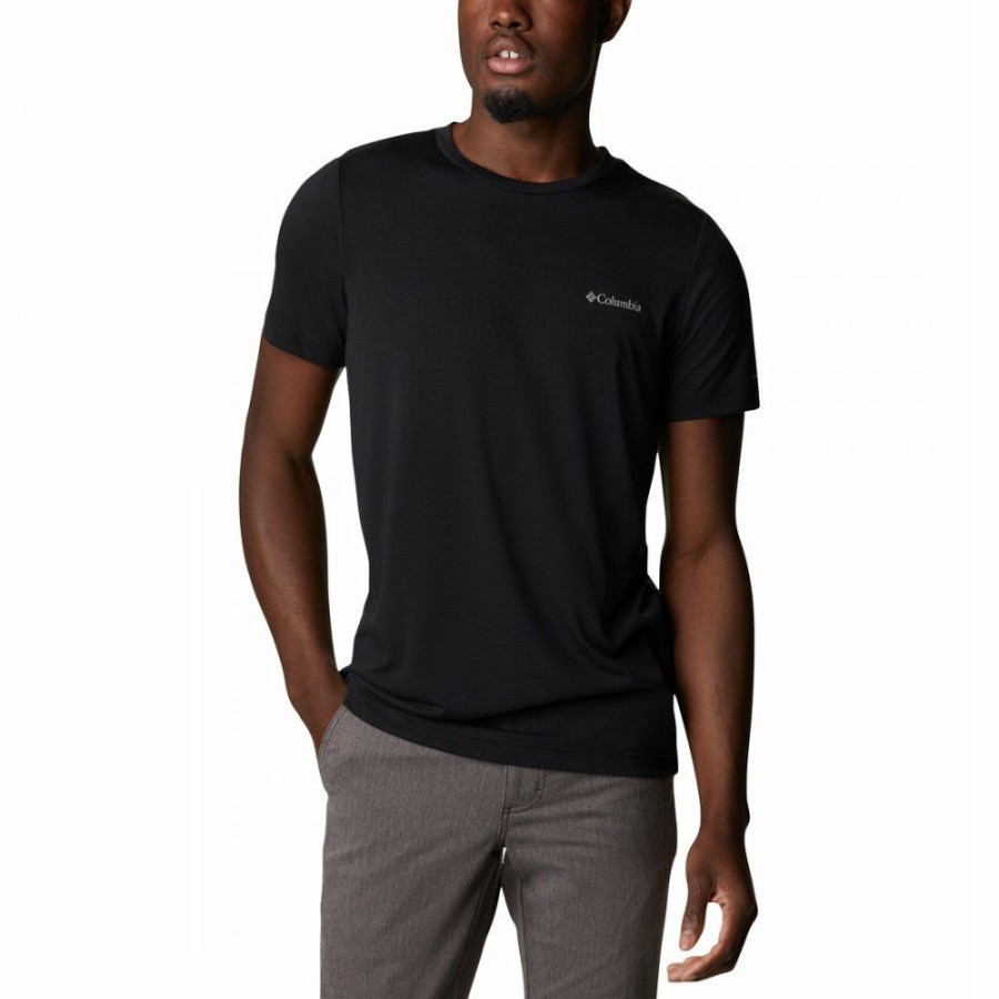 * Shirts & Tops | Online Columbia Maxtrail Logo T-Shirt Black Camo Fill