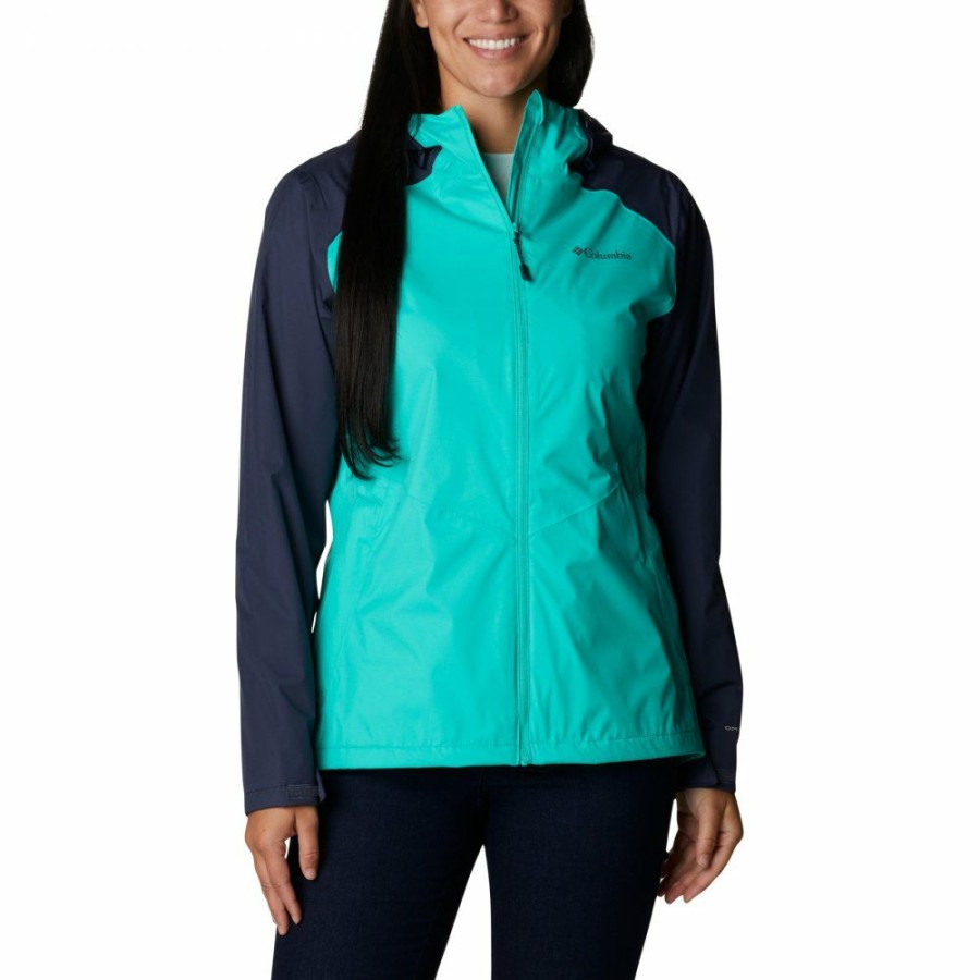 * Jackets & Vests | Clearance Columbia Inner Limits Ii Jacket Women Electric Turquoise, Nocturnal