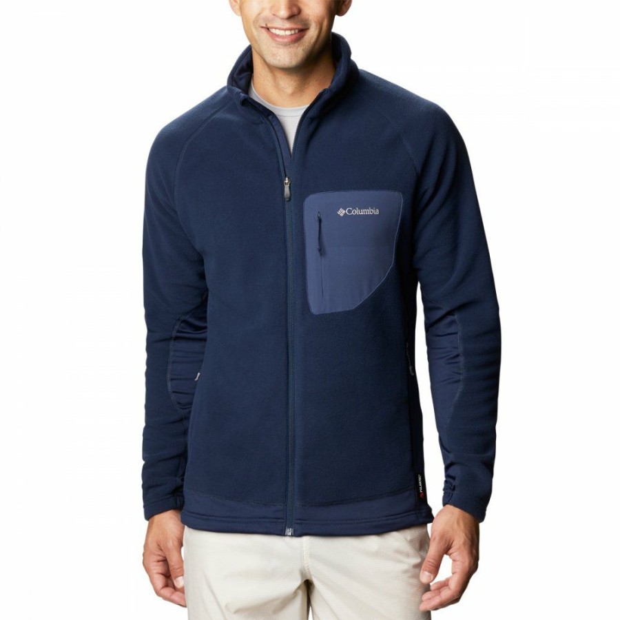 * Jackets & Vests | Online Columbia Polar Powder Full Zip Fleece Jacket Collegiate Navy