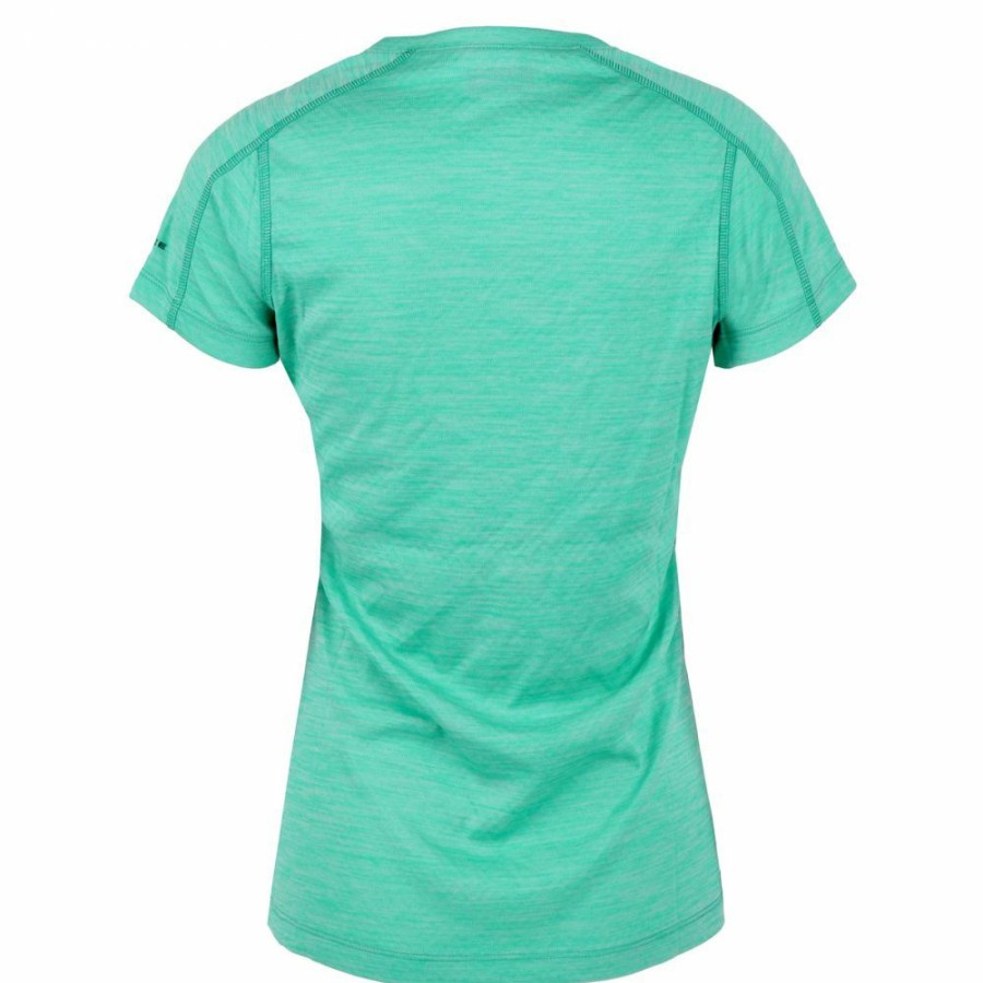 * Shirts & Tops | Clearance Columbia Zero Rules T-Shirt Women Electric Turquoise Heather