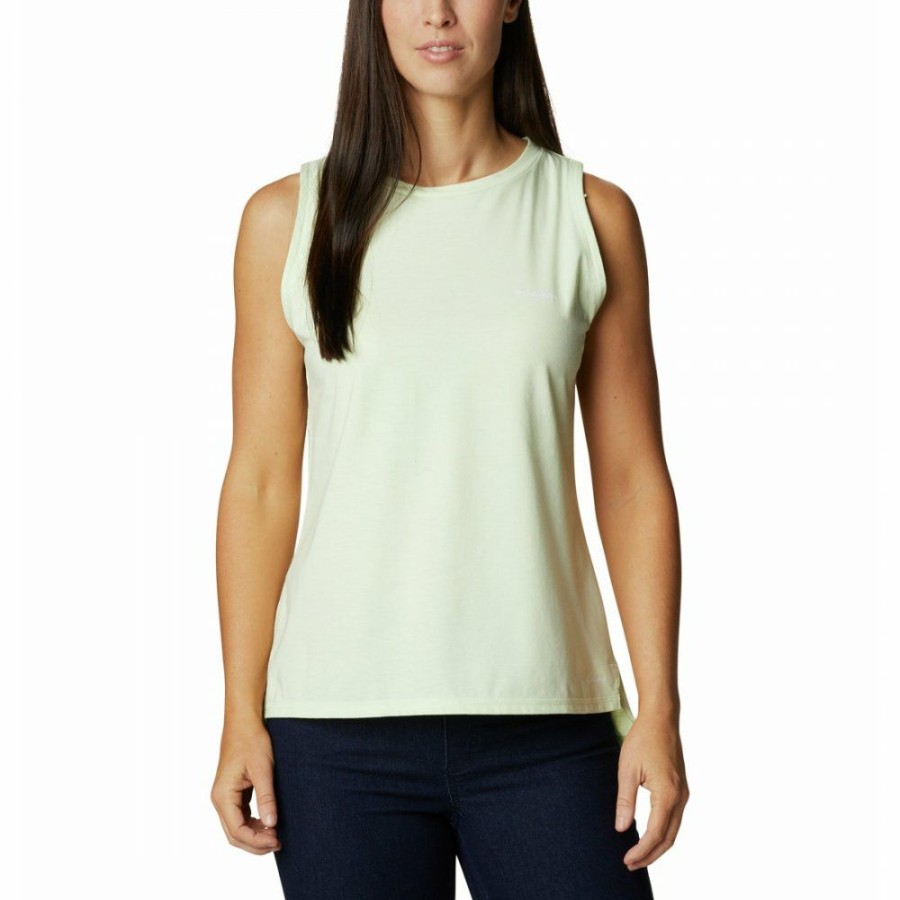 * Shirts & Tops | Online Columbia Sun Trek Tank Top Women Light Lime