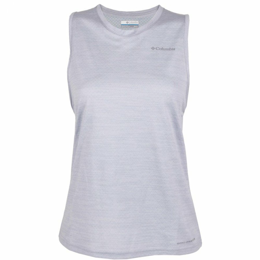 * Shirts & Tops | Sale Columbia Alpine Chill Zero Tank Top Women White Heather