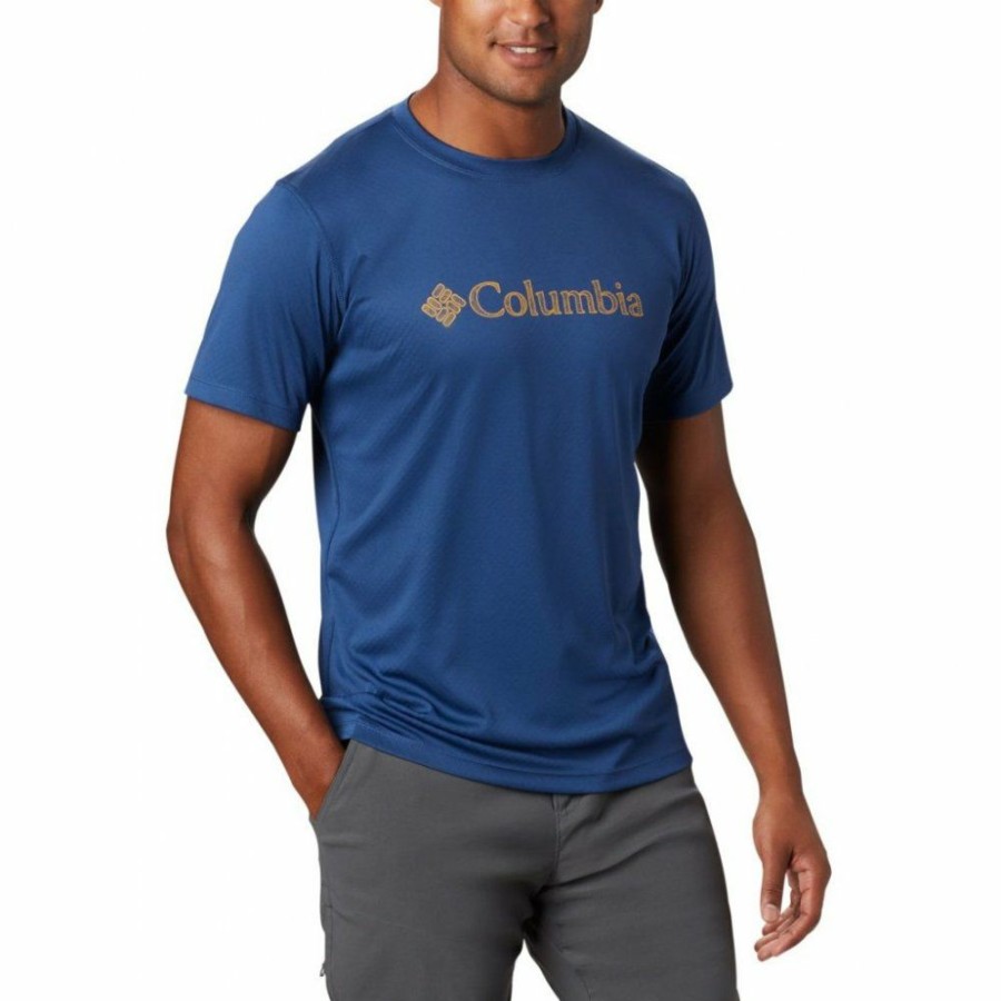 * Shirts & Tops | Clearance Columbia Zero Rules Graphic T-Shirt Carbon Csc Topo Lines