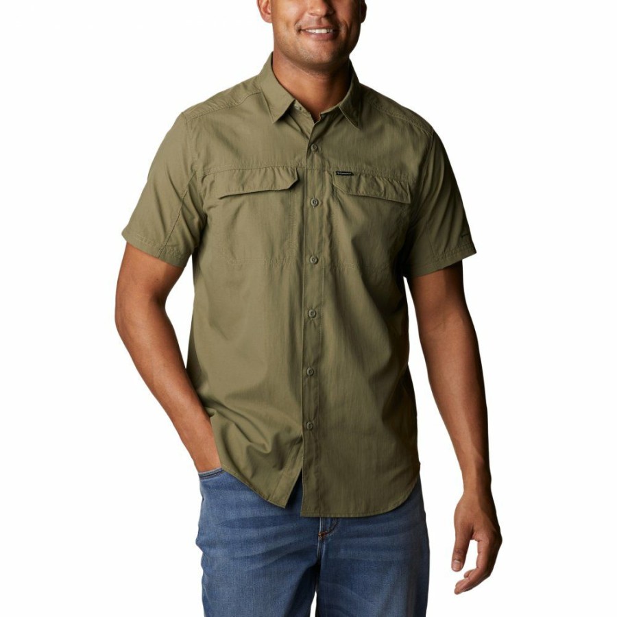 * Shirts & Tops | Clearance Columbia Silver Ridge 2.0 Short Sleeve Shirt Stone Green