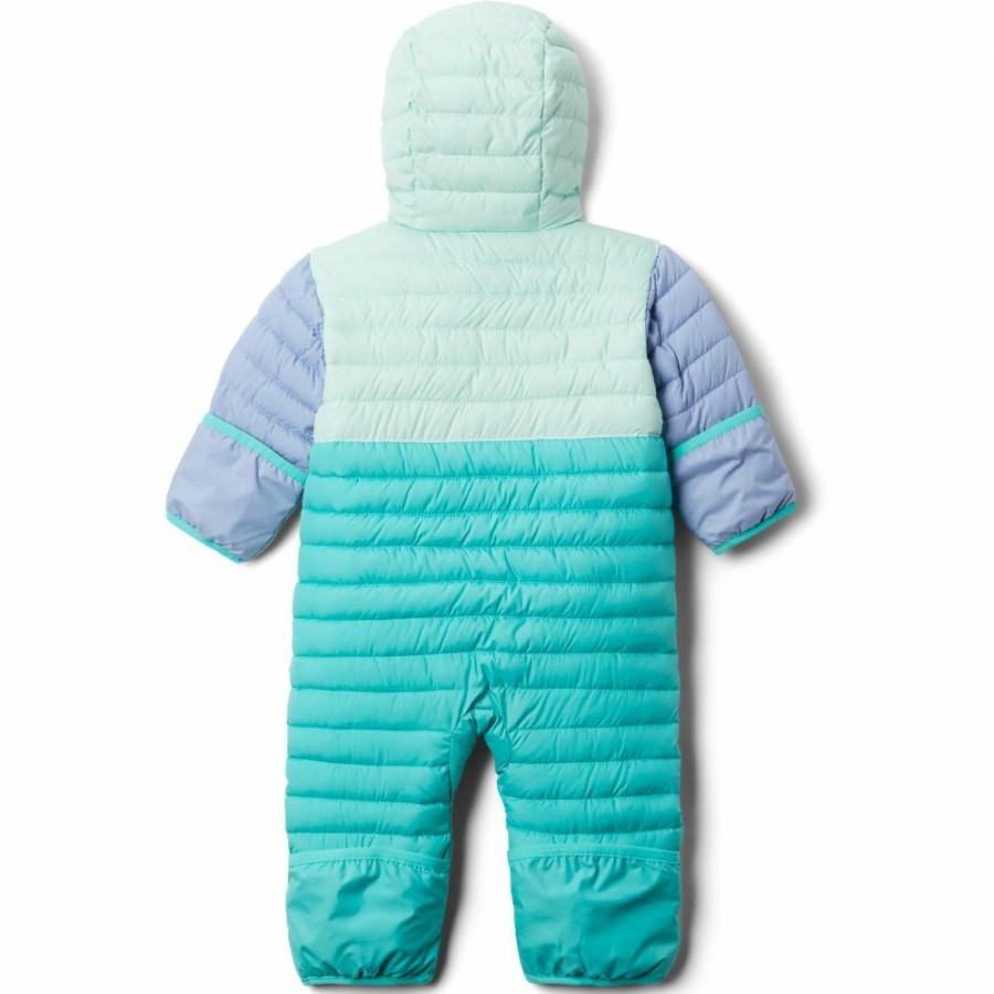 * Jackets & Vests | Sale Columbia Powder Lite Reversible Bunting Kids Dolphin/Sea Ice/Empress