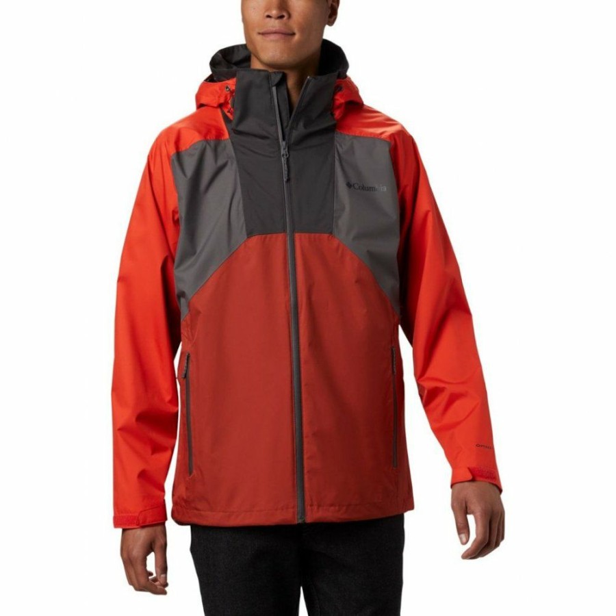 * Jackets & Vests | Online Columbia Rain Scape Jacket City Grey, Wildfire, Carnelian Red