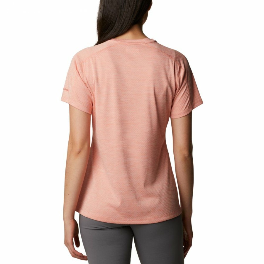 * Shirts & Tops | Discount Columbia Zero Rules Graphic Crew T-Shirt Women Coral Reef Heather Gem Columbia