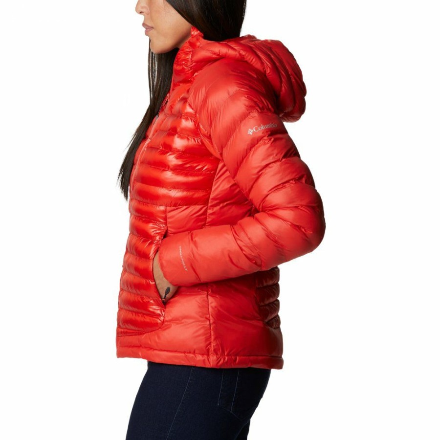 * Jackets & Vests | Sale Columbia Labyrinth Loop Hooded Jacket Women Bold Orange