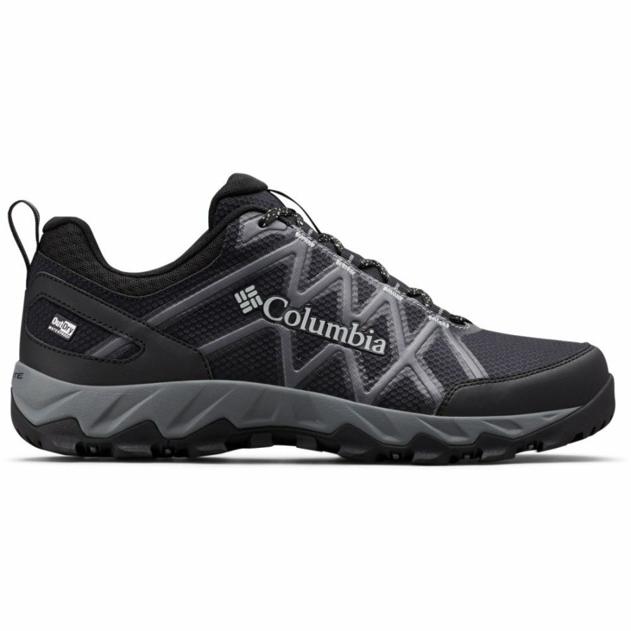 * Outdoor Shoes | Discount Columbia Peakfreak X2 Outdry Shoes For Men Black, Ti Grey Steel