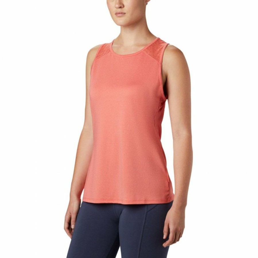 * Shirts & Tops | Online Columbia Peak To Point Ii Tank Top Women Bright Poppy Heather