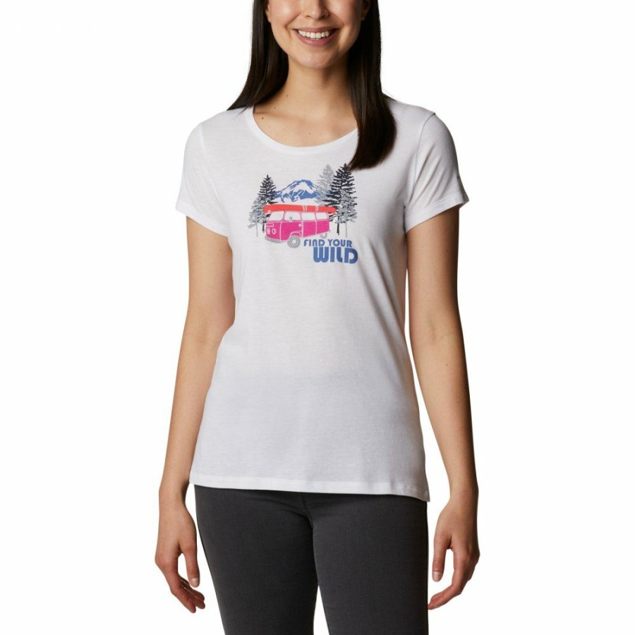 * Shirts & Tops | Discount Columbia Daisy Days Graphic T-Shirt Women White, Van Life