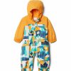 * Jackets & Vests | Clearance Columbia Critter Jitters Ii Rain Suit Kids Deep Marine Summer Escape, Bright Indigo