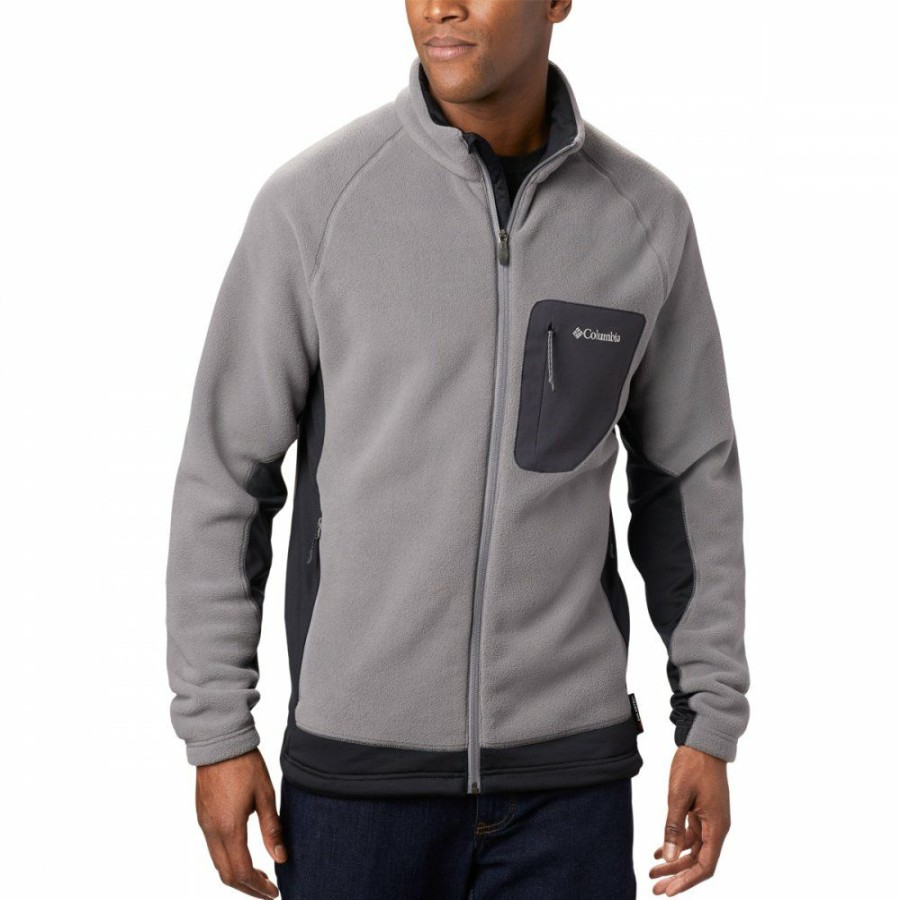 * Jackets & Vests | Clearance Columbia Polar Powder Full Zip Fleece Jacket City Grey, Black