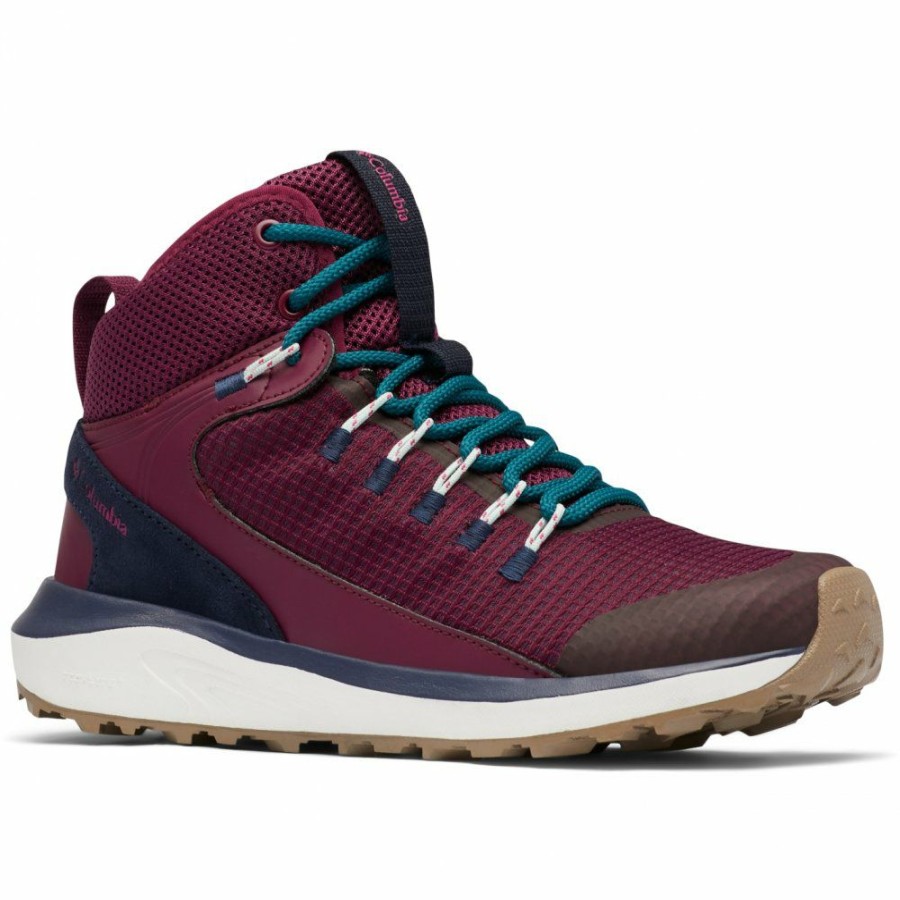 * Outdoor Shoes | Discount Columbia Trailstorm Mid Waterproof Hiking Shoes Women Marionberry/Deep Water