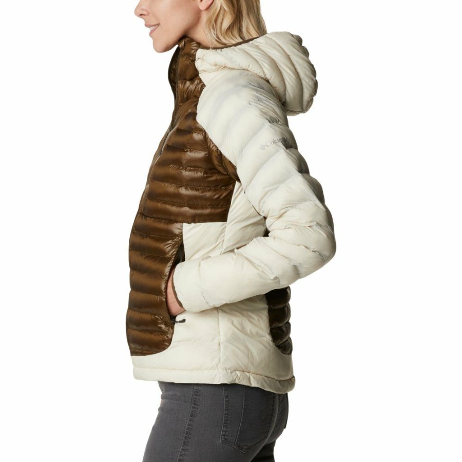 * Jackets & Vests | Discount Columbia Labyrinth Loop Hooded Jacket Women Olive Green/Chalk