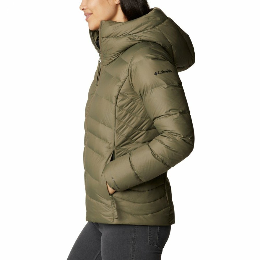 * Jackets & Vests | Online Columbia Autumn Park Down Hooded Jacket Women Stone Green