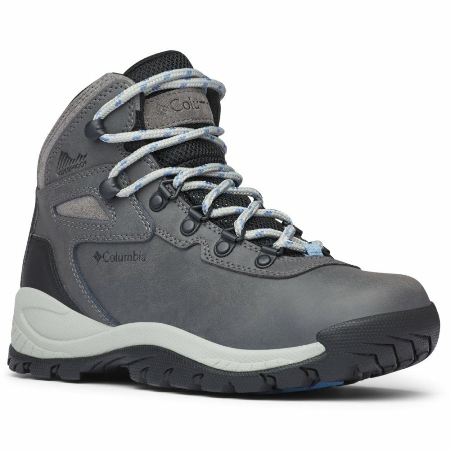 * Outdoor Shoes | Discount Columbia Newton Ridge Plus Hiking Shoes Women Quarry, Cool Wave