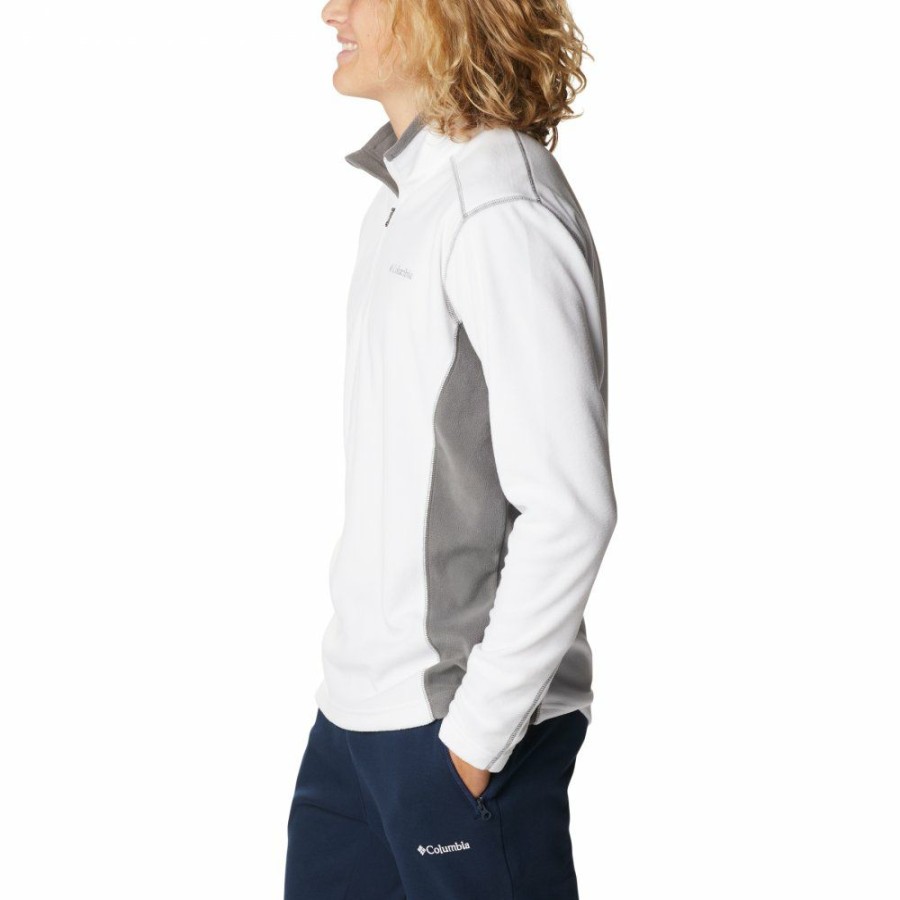 * Shirts & Tops | Online Columbia Klamath Range Ii Half Zip Hoodie For Men White, City Grey