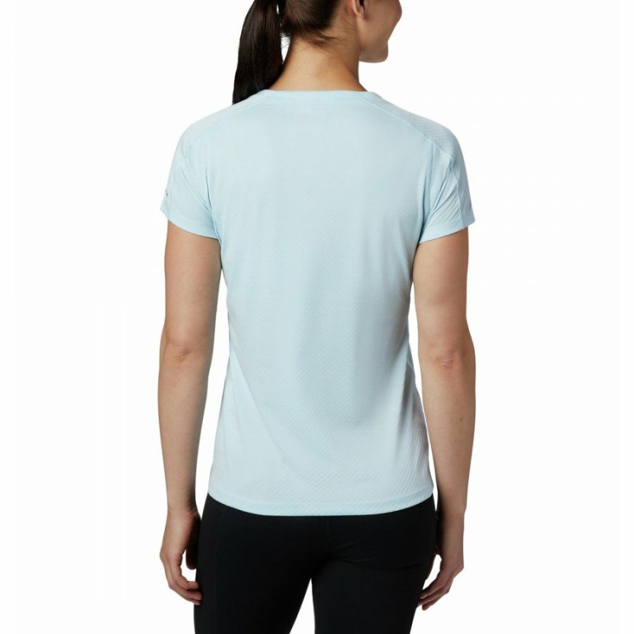 * Shirts & Tops | Discount Columbia Zero Rules T-Shirt Women Spring Blue Heather