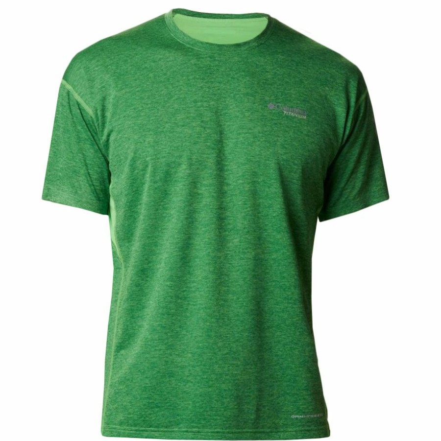 * Shirts & Tops | Discount Columbia Irico Knit T-Shirt Green Boa